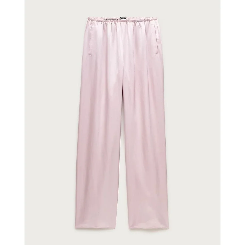 J.Crew Cosmo pant in luster charmeuse Subtle Mauve XL NWT